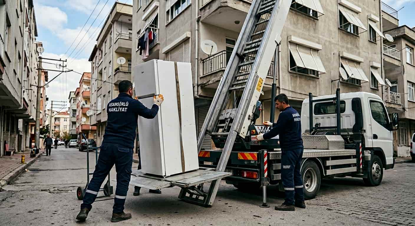 Dış cephe nakliye asansörünün konumlandırılması