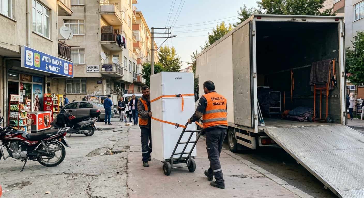 Nakliye aracında düzenli yükleme ve personel kontrolü